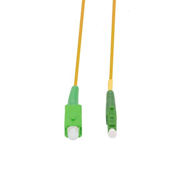 DYNAMIX FSM-LCASCA-1-SX - 1M 9u LCAPC/SCSimplex Single Mode G657A1 Bend Insensitive Fibre Lead Yellow LSZH Jacket