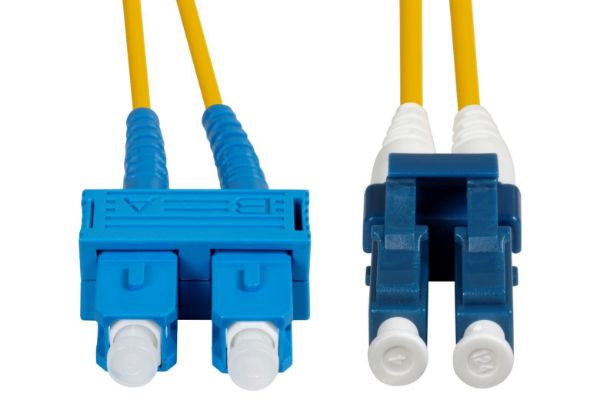 DYNAMIX FSM-LCSC-3 - 9u LC/SC Duplex Sinlge Mode G657A1 Bend Insensitive Fibre Lead Yellow LSZH Jacket