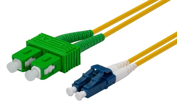 DYNAMIX FSM-SCALC-1 - 1M SCAPC/LC Single mode G657A1 Duplex Fibre Lead LSZH Yellow Jacket