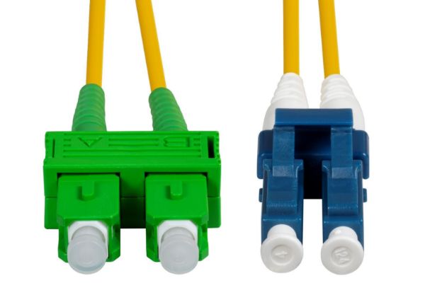 DYNAMIX FSM-SCALC-2 - 2M SCAPC/LC Single mode G657A1 Duplex Fibre Lead LSZH Yellow Jacket