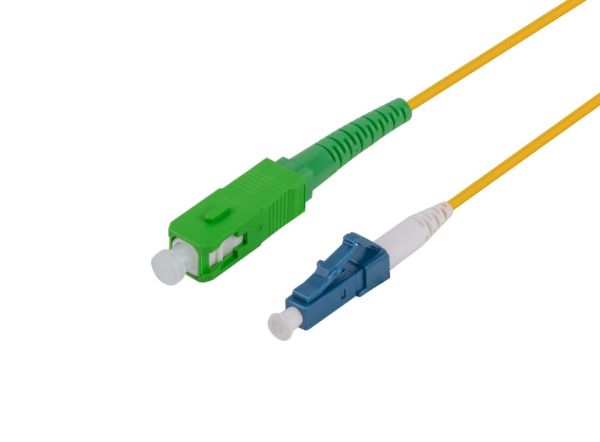 DYNAMIX FSM-SCALC-5-SX - 5M 9u SCAPC/LC Simplex Single Mode G657A1 Bend Insensitive Fibre Lead Yellow LSZH Jacket