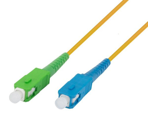 FSM-SCASC-1-SX - DYNAMIX FSM-SCASC-1-SX - 1M 9u SCAPC/SC Simplex Single Mode G657A1 Bend Insensitive Fibre Lead Yellow LSZH Jacket