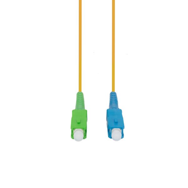 DYNAMIX FSM-SCASC-1-SX - 1M 9u SCAPC/SC Simplex Single Mode G657A1 Bend Insensitive Fibre Lead Yellow LSZH Jacket