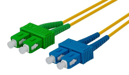 FSM-SCASC-1 - DYNAMIX FSM-SCASC-1 - 1M SCAPC/SC Single mode G657A1 Duplex Fibre Lead LSZH Yellow Jacket