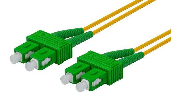 DYNAMIX FSM-SCASCA-0 - 0.5M 9u SC APC/SC APC SM G657A1 Bend Insensitive Fibre Lead Yellow LSZH Jacket