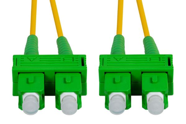 DYNAMIX FSM-SCASCA-0 - 0.5M 9u SC APC/SC APC SM G657A1 Bend Insensitive Fibre Lead Yellow LSZH Jacket