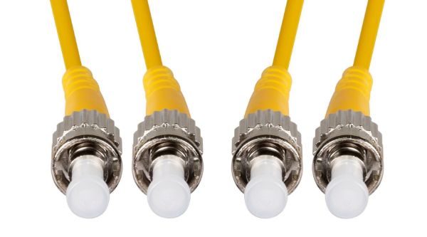DYNAMIX FSM-STST-5 - 5M 9u ST/ST Duplex Sinlge Mode G657A1 Bend Insensitive Fibre Lead Yellow LSZH Jacket
