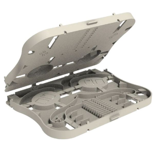 DYNAMIX FSP01 - Splice Tray 24FO Stackable w/ Clear White Lid