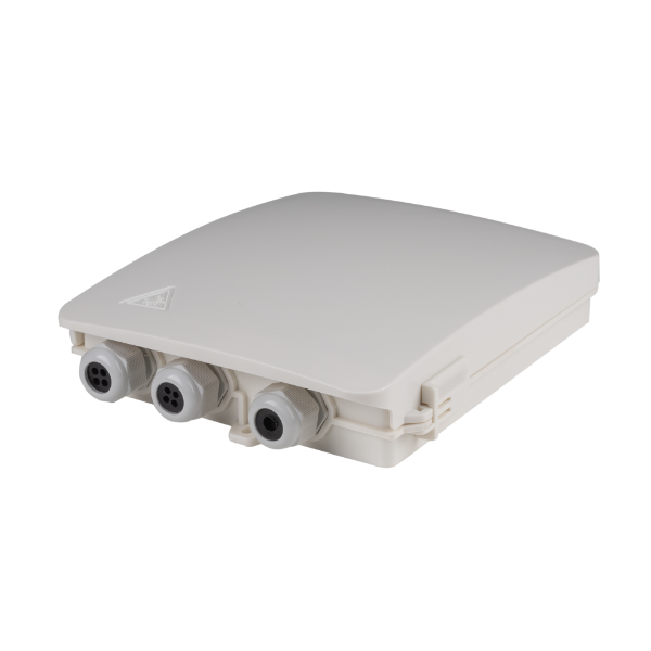 DYNAMIX FWEIO-12 - 12Core Fibre Termination Enclosure Indoor/Outdoor UV Stabilised Plastic Supports