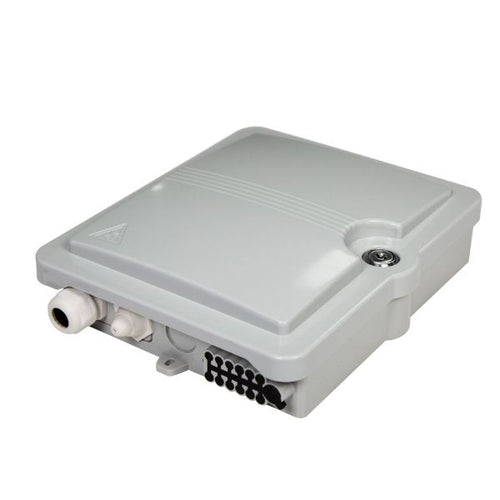 DYNAMIX FWEIP12 - Lockable Indoor/Outdoor Fibre Termination Box 12 Position 12 Splice SC Simplex/LC Duplex