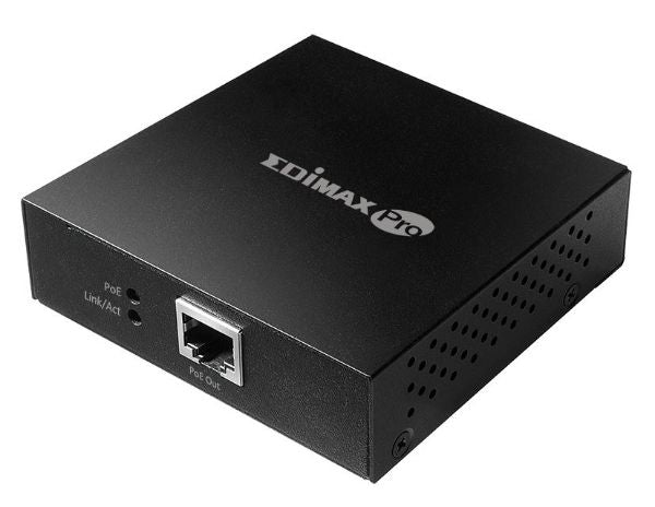 EDIMAX GP-101ET - IEEE 802.3at Gigabit PoE+ Extender Power & Data to 100m PoE short circuit protection.