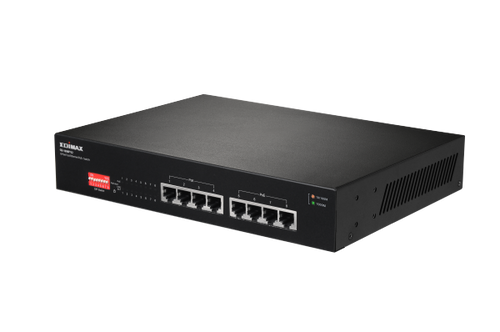 GS-1008PV2 - EDIMAX GS-1008PV2 - 8 Port 10/100/1000 Gigabit PoE+ Switch w/ DIP Switch