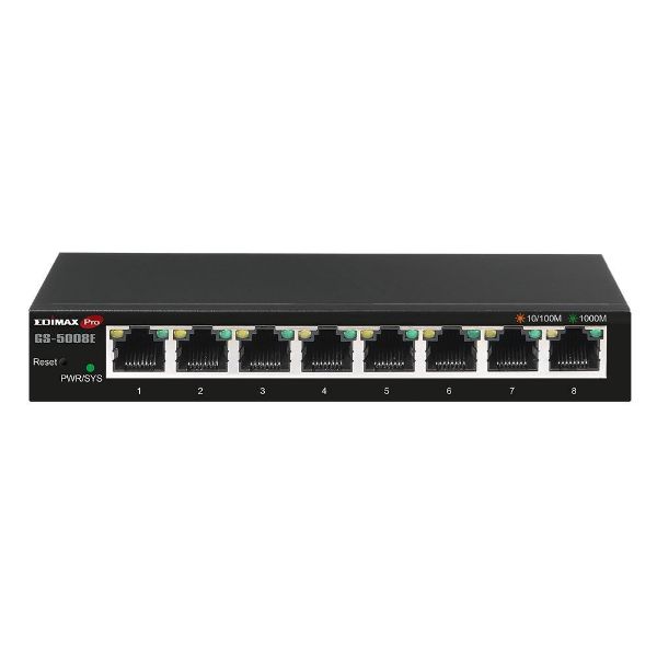 EDIMAX GS-5008E8P - 8-Port Gigabit Ethernet Web Smart Switch
