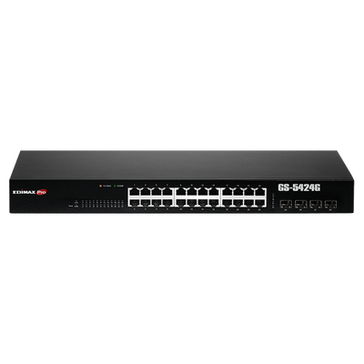 GS-5424G - EDIMAX GS-5424G - 24 Port Gigabit Long Range Web Smart Rack-mount Switch