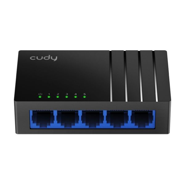 CUDY GS105D - 5-Port Gigabit Unmanaged Desktop Switch in Plastic Case 5x 10/100/1000M RJ45 Ports