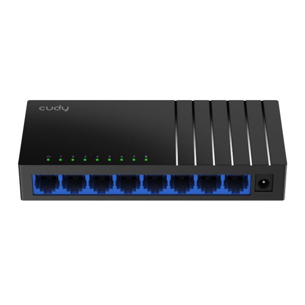 CUDY GS108D - 8-Port Gigabit Unmanaged Desktop Switch in Plastic Case 5x 10/100/1000M RJ45 Ports