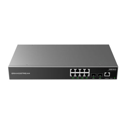 Grandstream GWN7801P 10-Port Gigabit L2+ Managed PoE Switch (150W) 1G SFP x2 / 1GbE PoE+ x8 product image