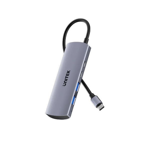 H1112D - UNITEK H1112D - 4-in-1 10Gbps USB Multi-Port Hub w/ USB-C Connector. 2x USB-A & 2x USB-C Ports.