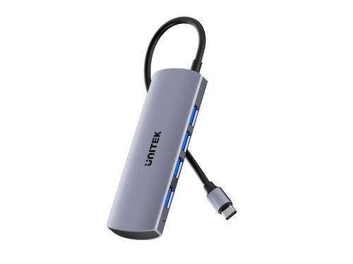 H1112E - UNITEK H1112E - 4-in-1 10Gbps USB Multi-Port Hub w/ USB-C Connector. Includes 4x USB-A Ports.