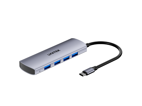 UNITEK H1112E - 4-in-1 10Gbps USB Multi-Port Hub w/ USB-C Connector. Includes 4x USB-A Ports.
