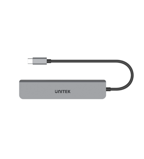 H1118A - UNITEK H1118A - 7-in-1 Multi-Port Hub w/ USB-C Connector. 3x USB-A Ports 1x HDMI MicroSD Slots