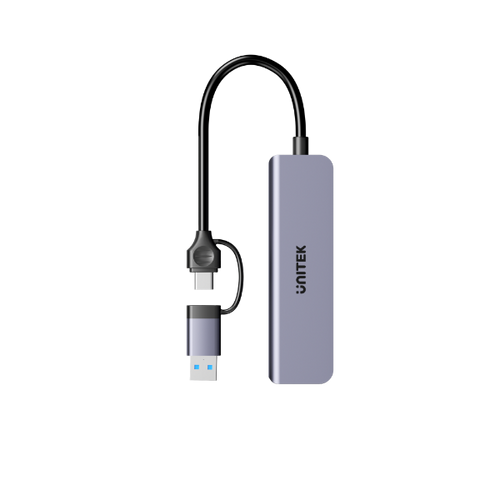 H1320A - UNITEK H1320A - 5-in-1 5Gbps USB Multi-Port Hub w/ USB-C/A Connector. 3x USB-A Ports & SD Card.