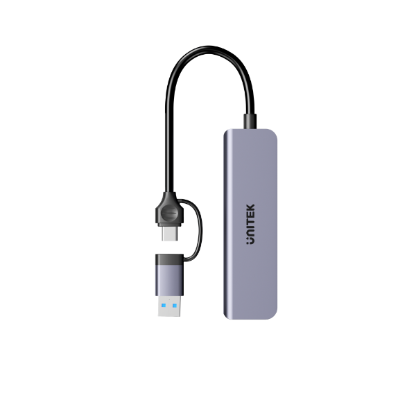 UNITEK H1320A - 5-in-1 5Gbps USB Multi-Port Hub w/ USB-C/A Connector. 3x USB-A Ports & SD Card.