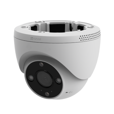 EZVIZ H4-2K - 3MP 2K 2.8mm Fixed Turret WiFi Wired Smart Camera Active Defense Light & Siren