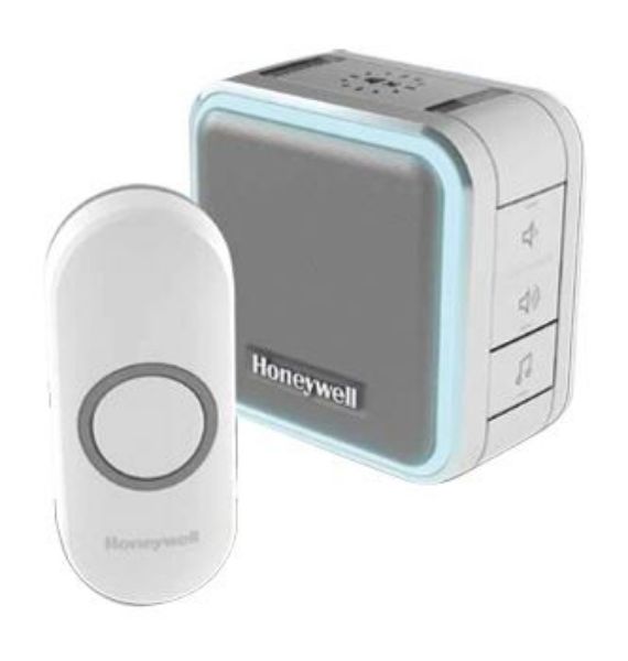 HONEYWELL HONDC515NGA - Wireless Series 5 Portable Doorbell Halo Light & Push Button. 6x Selectable
