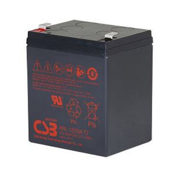 CSB HRL1225W - 12V 25W/5AH Replacement Battery. To suit 3S550AU (1) 9SX/9PX 5kVA/6kVA (15) 9SX/9PX