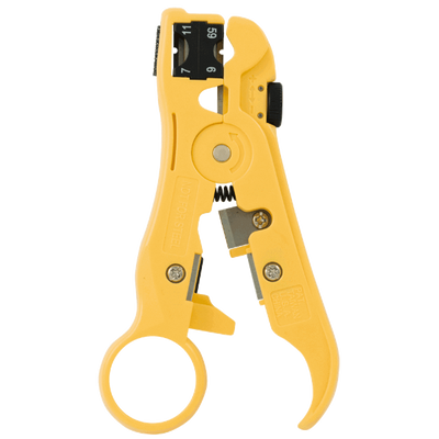 HANLONG HT-352 - All-In-One Stripping Tool w/ Cable Cutter for Cat5e/6 Coax Voice & Audio Cables