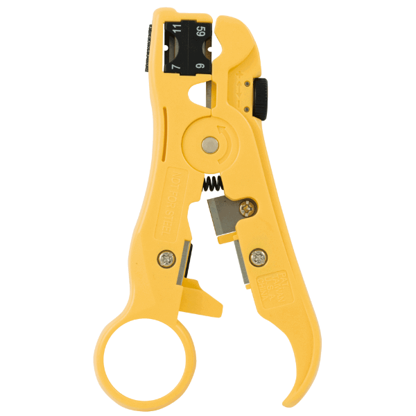 HANLONG HT-352 - All-In-One Stripping Tool w/ Cable Cutter for Cat5e/6 Coax Voice & Audio Cables