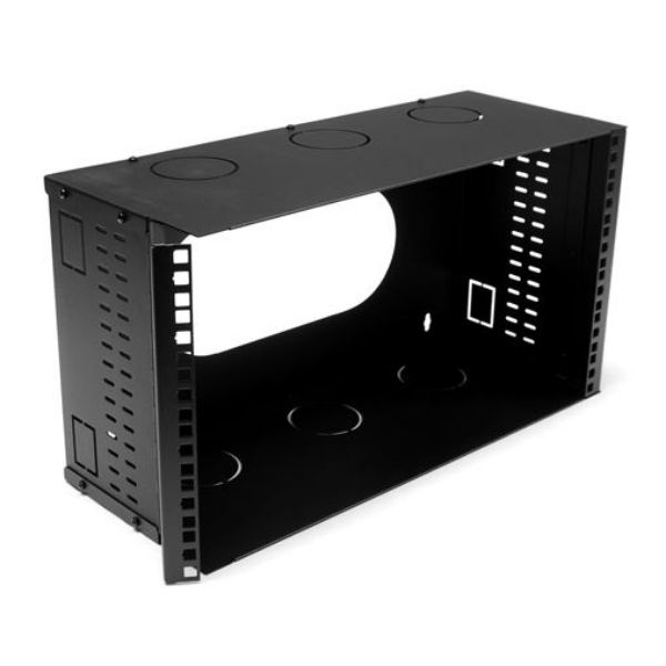 DYNAMIX HWMB200-6U - 6U 200mm Deep 19'' Fully Enclosed Hinged Wall Bracket. Includes Lid & Base Panels.