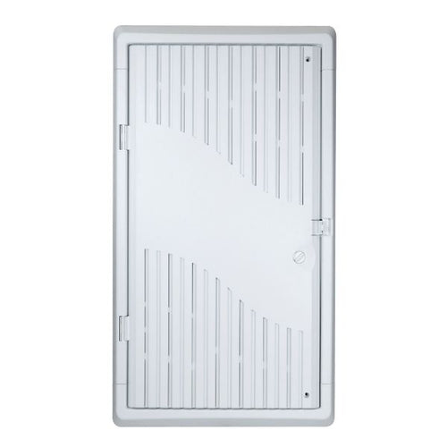 HWS-2803WRV2 - DYNAMIX HWS-2803WRV2 - 28'' Recessed Plastic Network Enclosure WiFi Ready Slim Vented Lid Dual GPO