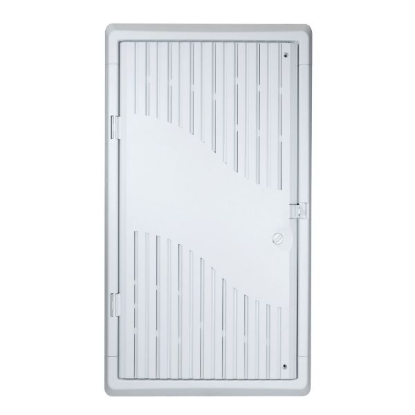 DYNAMIX HWS-2803WRV2 - 28'' Recessed Plastic Network Enclosure WiFi Ready Slim Vented Lid Dual GPO