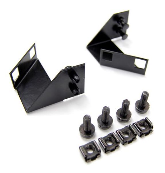 DYNAMIX HWS-PPB - Patch Panel Mounting Brackets for HWS Series Enclosures Sold as a Pair w/ Cage Nuts