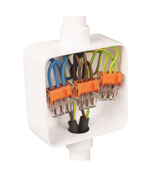 IDEAL INDUSTRIES IDL30-1133J - 32A 3 Port Push-in Wire Connector 100pc Jar. 0.75mm2 - 4.0mm2 Solid 1.5mm2