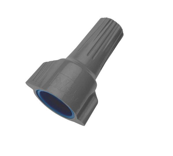 IDEAL INDUSTRIES IDL30-1163 - 32A Grey/Blue WeatherProof Twister Wire Connector 15pc Card Wire Up to 4mm2 Wire
