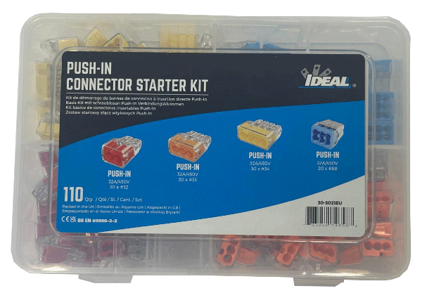 IDEAL INDUSTRIES IDL30-5021EU - In-Sure Push-In Connector Starter Kit 110pc Box