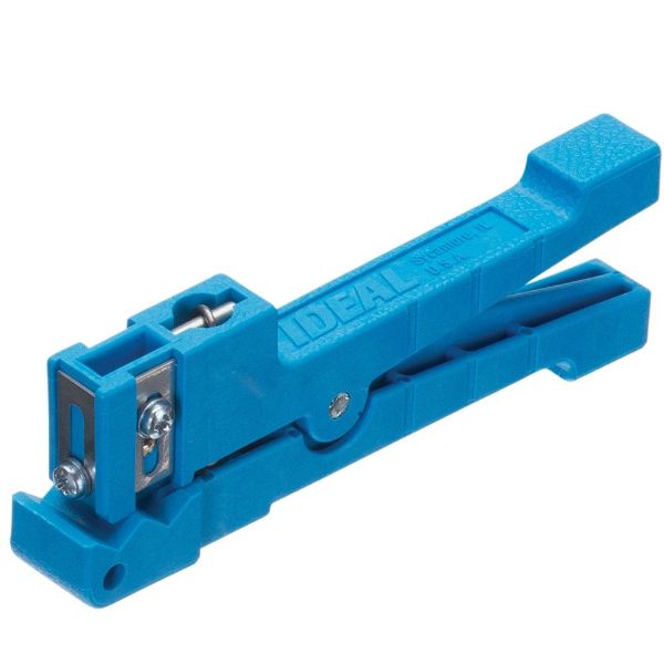 IDEAL INDUSTRIES IDL45-163 - Blue Adjustable Blade Ringer Stripper up to 6.4mm Diameter