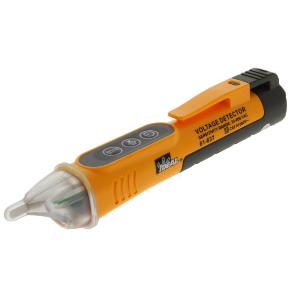 IDEAL INDUSTRIES IDL61-637 - 24-600V AC Single Range NCVT w/ Flashlight. CAT IV 600V Rating