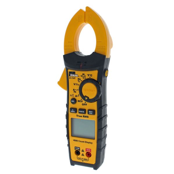 IDEAL INDUSTRIES IDL61-747 - 400A AC/DC TRMS TightSight Clamp Meter CAT III 600V Rating.