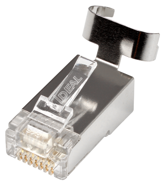 IDEAL INDUSTRIES IDL85-368 - CAT6A/6/5e STP RJ45 Push Through Plug Staggered Pack of 25 Compatible w/ 30-495