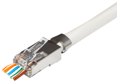 IDL85-368 - IDEAL INDUSTRIES IDL85-368 - CAT6A/6/5e STP RJ45 Push Through Plug Staggered Pack of 25 Compatible w/ 30-495