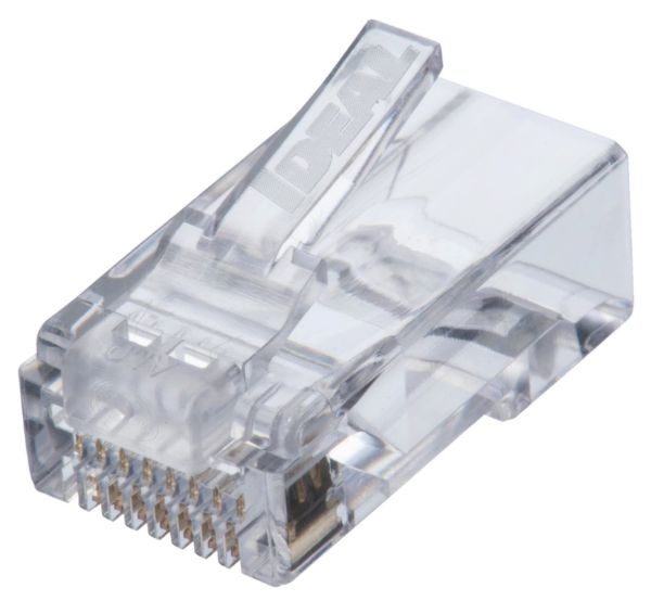 IDEAL INDUSTRIES IDL85-376 - CAT6 UTP RJ45 Push Through Plug Pack of 50 Compatible w/ 30-495