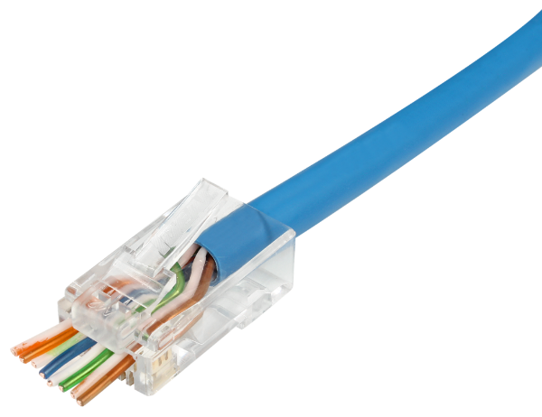 IDEAL INDUSTRIES IDL85-376 - CAT6 UTP RJ45 Push Through Plug Pack of 50 Compatible w/ 30-495