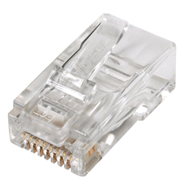 IDEAL INDUSTRIES IDL85-385 - CAT6A/6 UTP RJ45 Push Through Plug (Staggered) Pack of 50 Compatible w/ 30-495