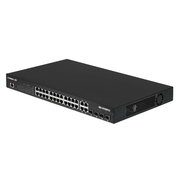 EDIMAX IGS-5428PLC - Industrial Surveillance VLAN 28-Port Gigabit PoE+ Web Smart Switch
