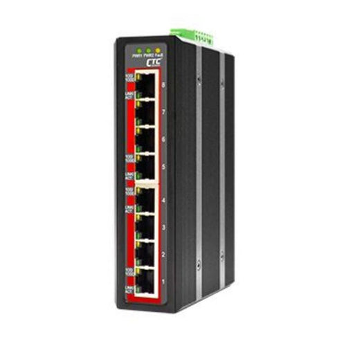 IGS-800 - CTCUNION IGS-800 - 8 Port Gigabit Unmanaged Switch. 8x 10/100/1000Base-T -10C 60C. Power consumption