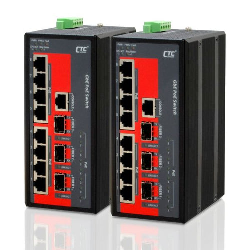 IGS-803SM-8PH24 - CTCUNION IGS-803SM-8PH24 - 8 Port Gigabit Managed PoE Switch. -10C 60C. 8x 10/100/1000Base-T(X)